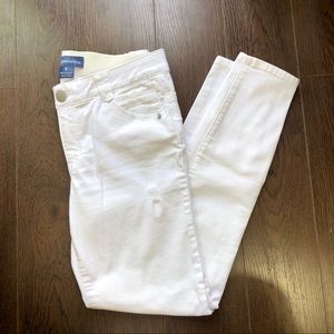EUC Democracy “ab”solution white jeans (sz 8)